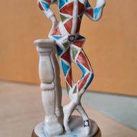 Arlecchino ceramica Capodimonte