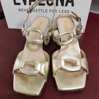 Scarpe oro Eva Luna