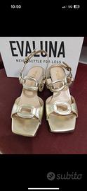 Scarpe oro Eva Luna