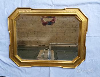 SPECCHIO CORNICE DORATA