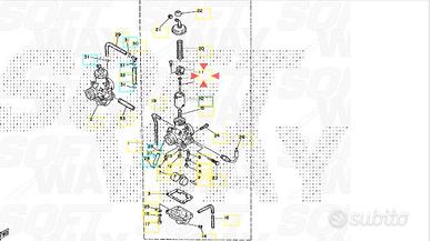 Set Spillo conico Yamaha RD350 1UA1490J0000