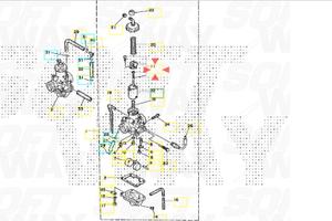 Set Spillo conico Yamaha RD350 1UA1490J0000