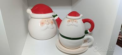 Set tè e biscotti Babbo Natale