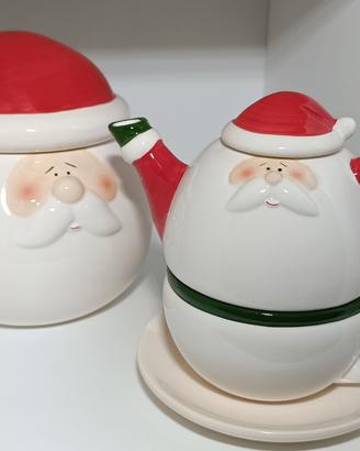 Set tè e biscotti Babbo Natale
