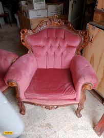 poltrona stile barocco 