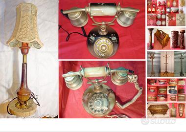Abatjour, telefono e altro vintage anni 60