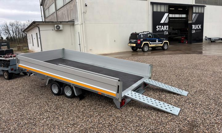 RIMORCHIO COSE CON SPONDE 4X2 2500 KG NUOVO