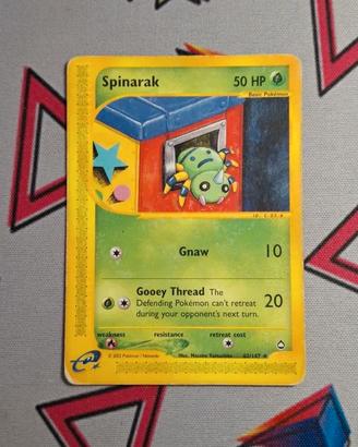 Carta Pokémon Spinarak 62/147 ENG - E-Reader 