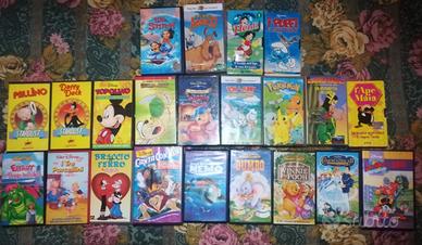 VHS disney e cartoni animati vari