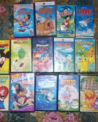 VHS disney e cartoni animati vari