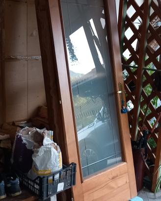 porta in castagno massiccio