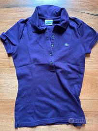 Polo Lacoste viola taglia 36 da donna
