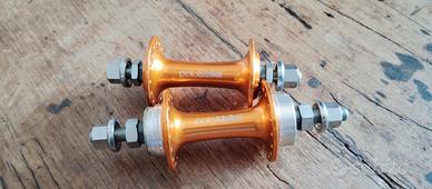 coppia Mozzi bicicletta fluo flop scatto fisso 