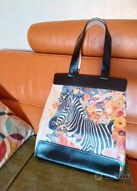 Borsa in pelle zebra
