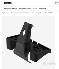 Thule Kit 145042 per Evo Clamp Audi Q2