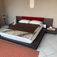 LETTO ETNICO IN ROVERE SCURO