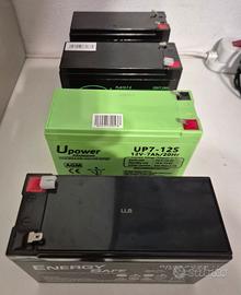 Batterie al piombo 12V 7Ah  x gruppi di continuità