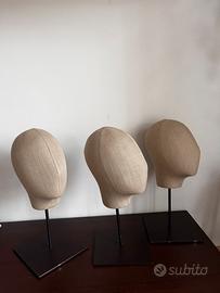 Teste singole con piedistallo ( manichini)