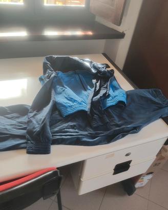 maglioni e tuta invernali stock di dieci tute blu
