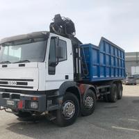 IVECO EUROTRAKKER 340 E34 4 ASSI CASSONE CON GRU