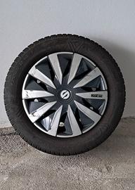 4 pneumatici 175/65 R14 + 4 cerchi + 4 copricerchi