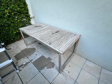 Tavolo in legno da giardino 8 persone