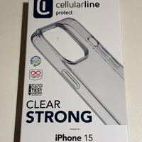 Cover Cellularline clear strong iPhone 15
