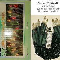 Luci Natale Serie 20 Piselli Chiari incandescenza