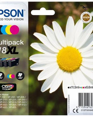 Kit Cartucce Stampante EPSON 18XL Margherita comp.