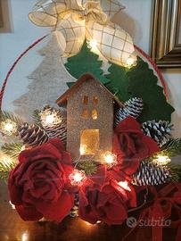 Decorazione Natalizia casa nel bosco 