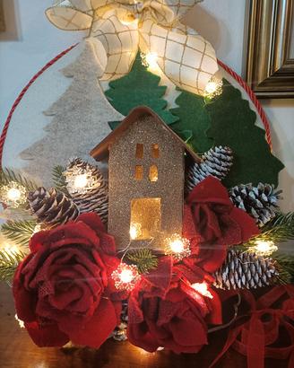 Decorazione Natalizia casa nel bosco 