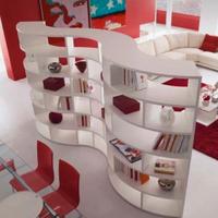 Libreria legno bianco