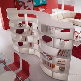 Libreria legno bianco