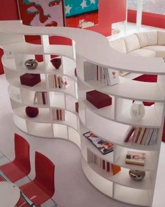 Libreria legno bianco