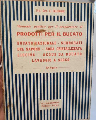 Libro Vintage Prodotti per il Bucato Lavagnolo 50’