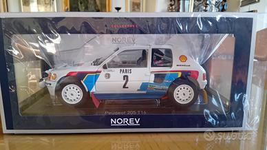 Peugeot 205 T16 1/18 Norev Rally Monte Carlo 1985