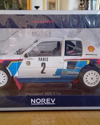 Peugeot 205 T16 1/18 Norev Rally Monte Carlo 1985