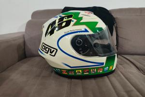 Casco Agv Valentino Rossi, replica Mugello 2002