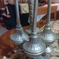 oliera  antica in peltro o materiale argentato