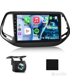 NHOPEEW Autoradio 2+64G per Jeep Compass 2017-2021