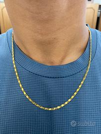 Collana placcata in oro 18 K 3MM 50 CM