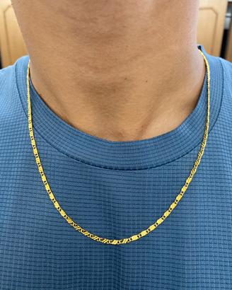 Collana placcata in oro 18 K 3MM 50 CM