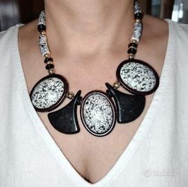 Collana vintage anni '80/'90 stile Memphis