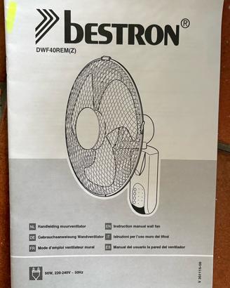 Ventilatore da parete bestron