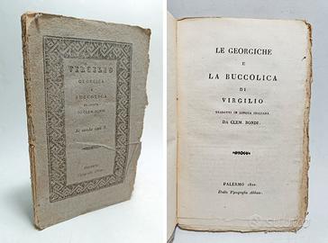 LA GEORGICA E LA BUCCOLICA - VIRGILIO - 1820