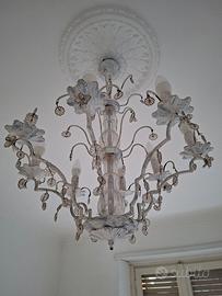 Lampadario in ferro battuto