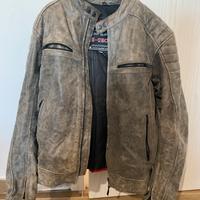 Giubbotto uomo in pelle per moto taglia L