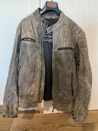 Giubbotto uomo in pelle per moto taglia L