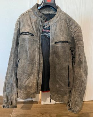 Giubbotto uomo in pelle per moto taglia L
