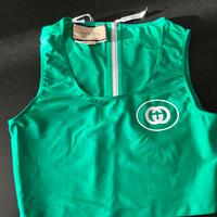 Top palestra Gucci verde